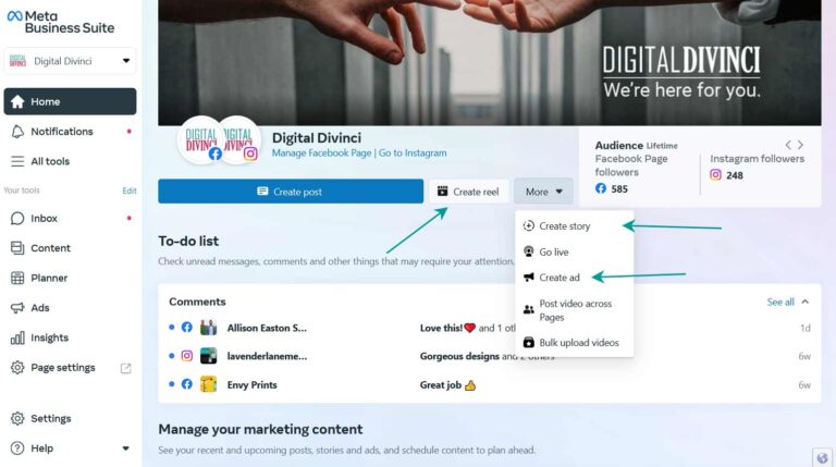 Meta Business - Content Calendar