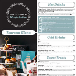 Special Effects - Printed Menu